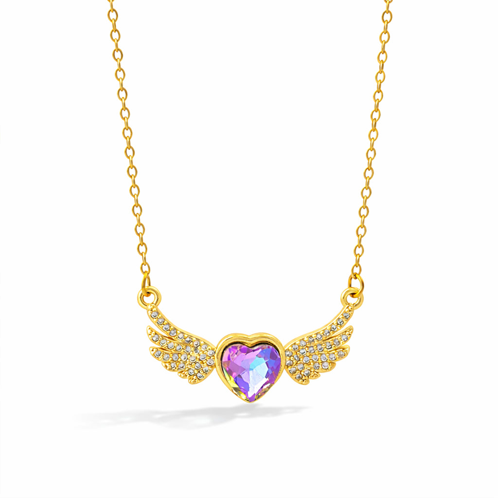 Angel Wings Heart Chain with pendant