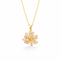 Radiant Daisy Gold Chain with pendant