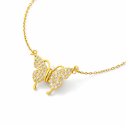 Crystal Butterfly Magnetic Detachable Chain with pendant