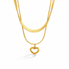 Ivory Heart Pendant with Chain with pendant