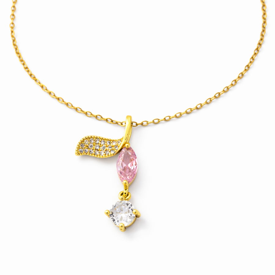 tulip petal chain with pendant