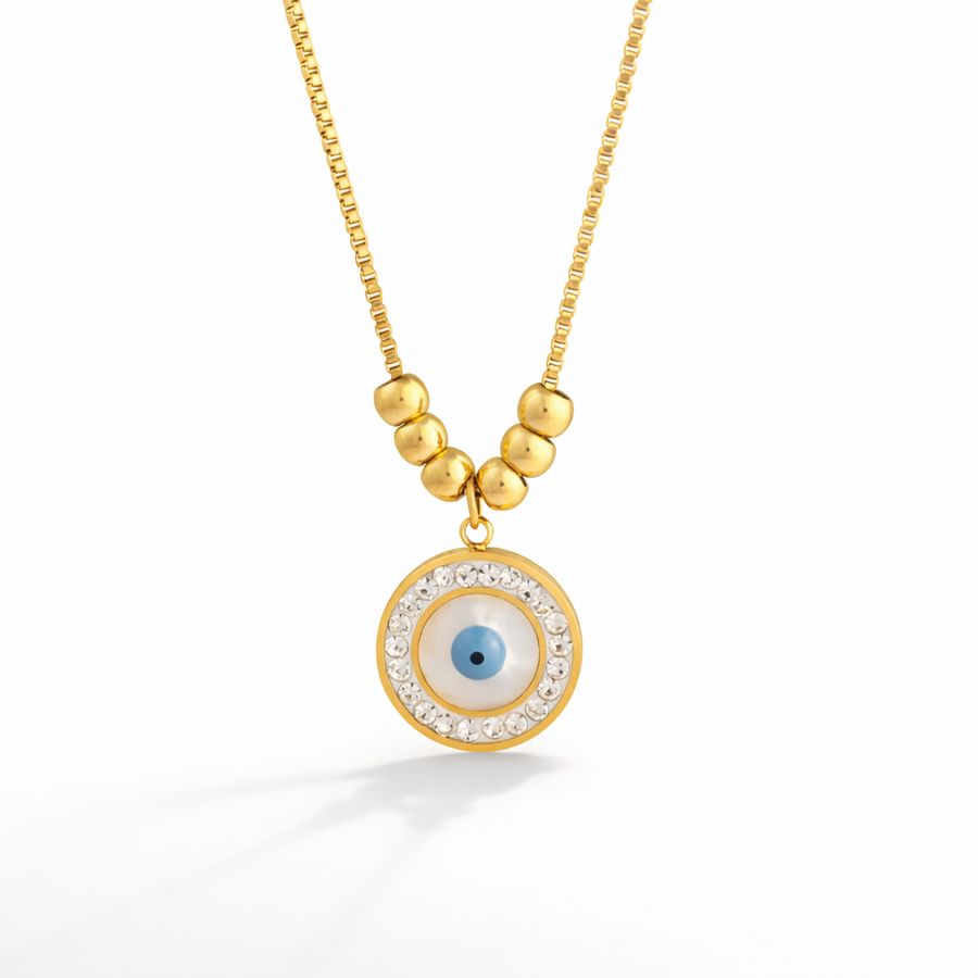 Beaded Evil Eye Guard Pendant