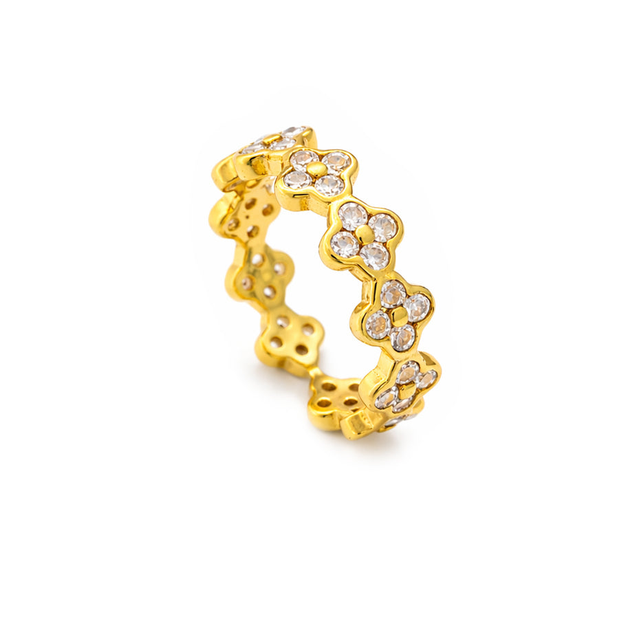 Celestia Petal Sparkle Statement Ring