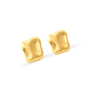 Molten Gold Sculpted Earrings