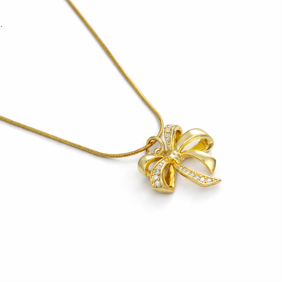 Royal Ribbon Bow with Chain with pendant