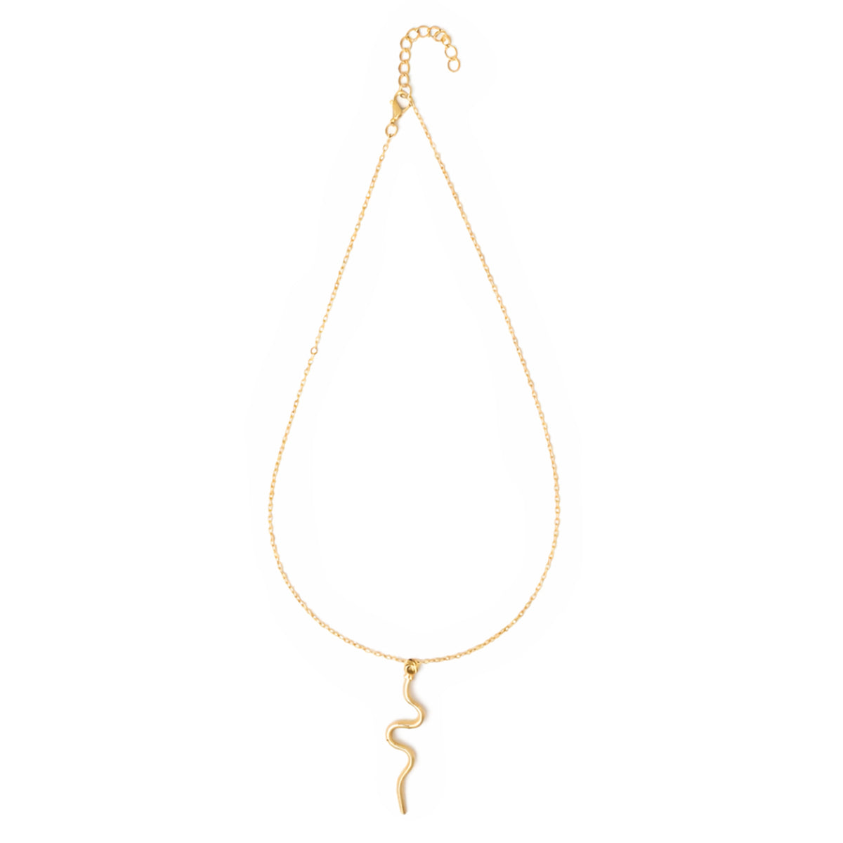 snake chain with pendant