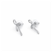 Silver Grace Knot Drop Earrings