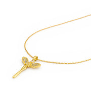 Luxury Gold Guardian Angel chain with pendant