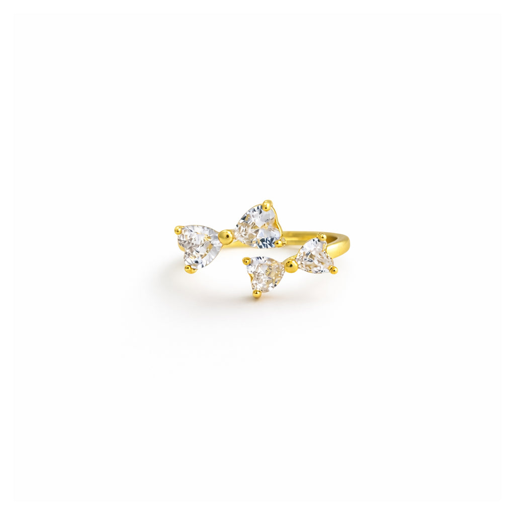 Twin Bow Adjustable Ring