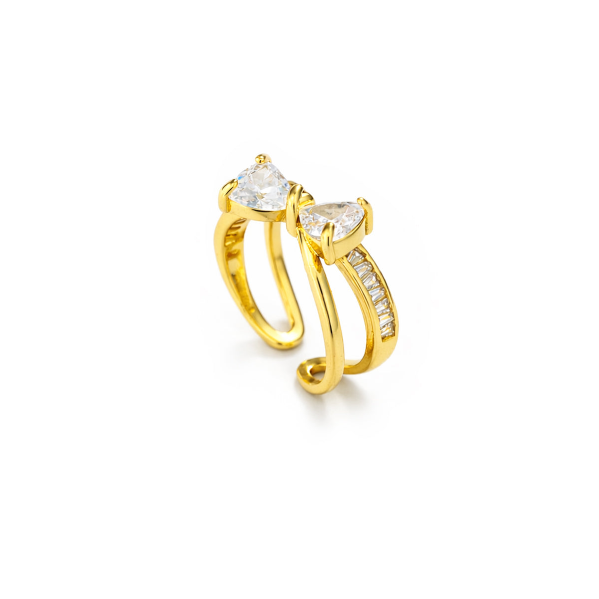 Royal Knot Crystal Adjustable Ring