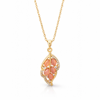 Rose Leaf Elegance pendant with Chain with pendant