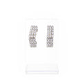 Crystal Royale Baguette Hoops Earrings