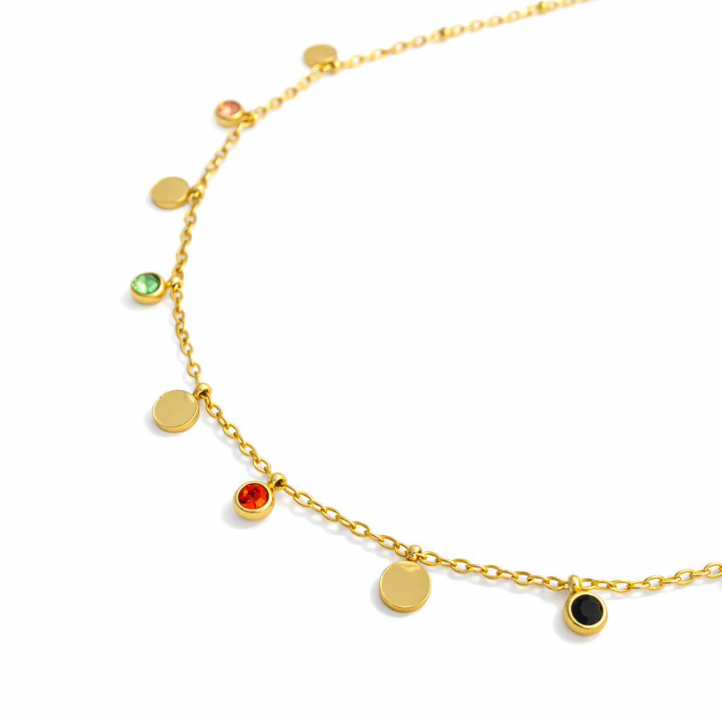 Celestia Multistone Charm Necklaces