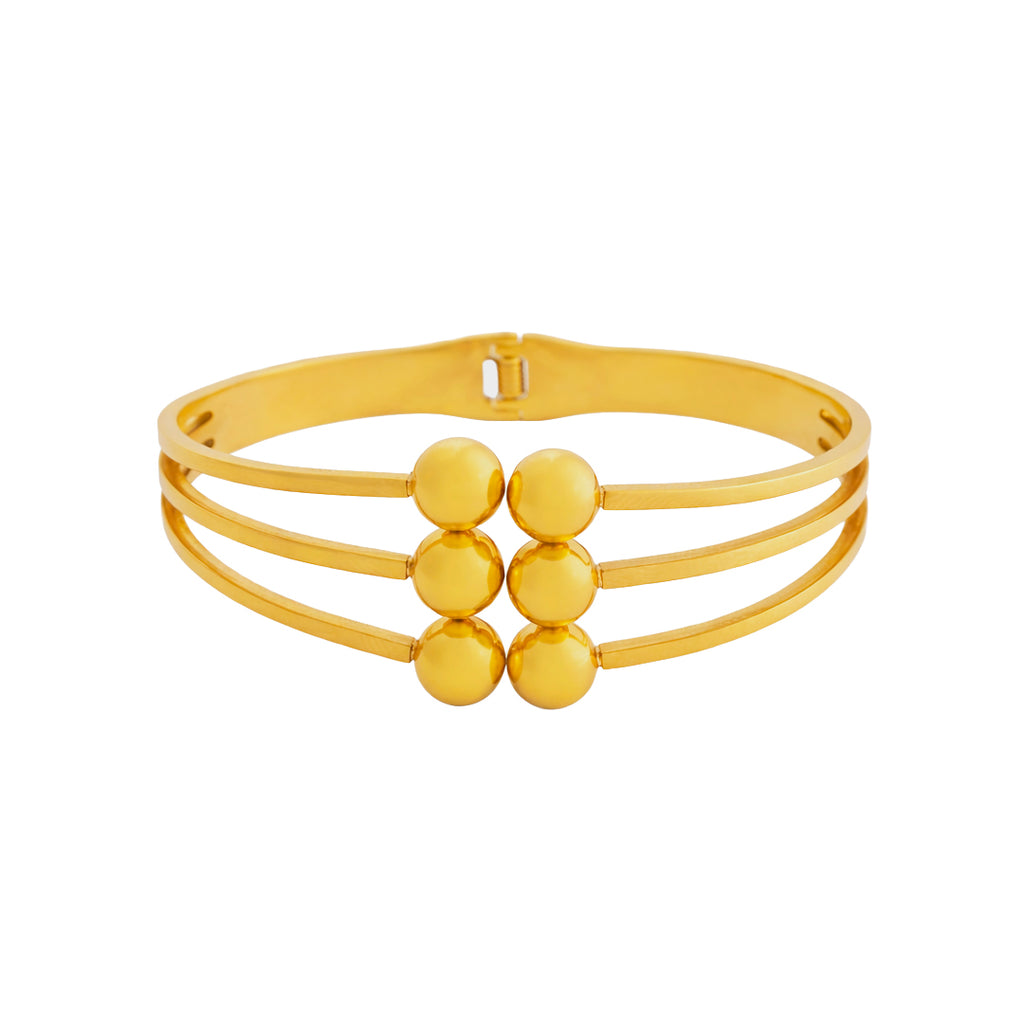 Golden Orbit Ball Bangle