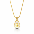 Minimal avocado-shaped pendant