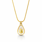 Minimal avocado-shaped pendant