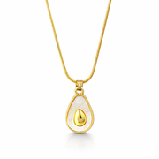 Minimal avocado-shaped pendant