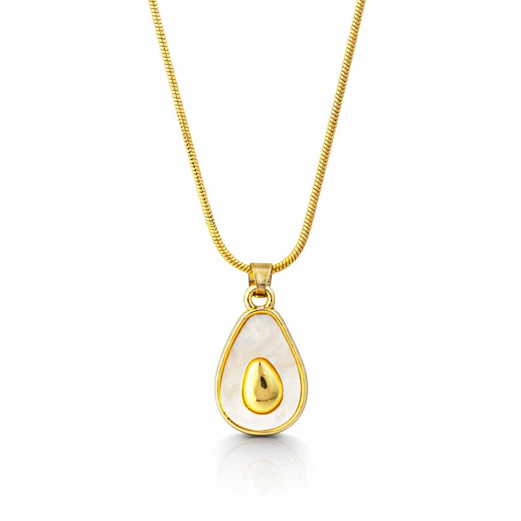 Minimal avocado-shaped pendant