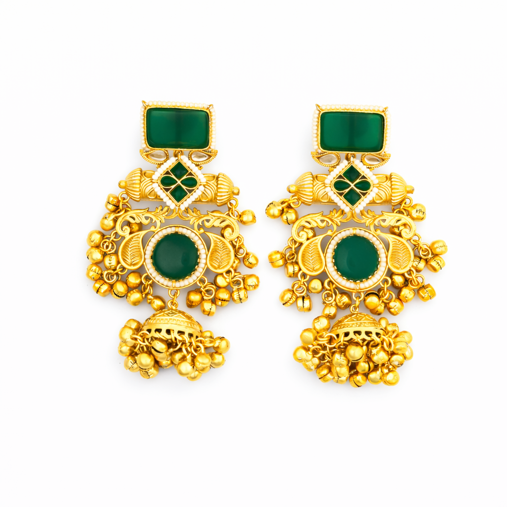 Sheesh Mahal Kashmiri Jhumkas