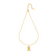 Luxe Bear Crystal Charm Chain with pendant