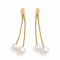 Heart Charm Chain with pendant Drop Earrings