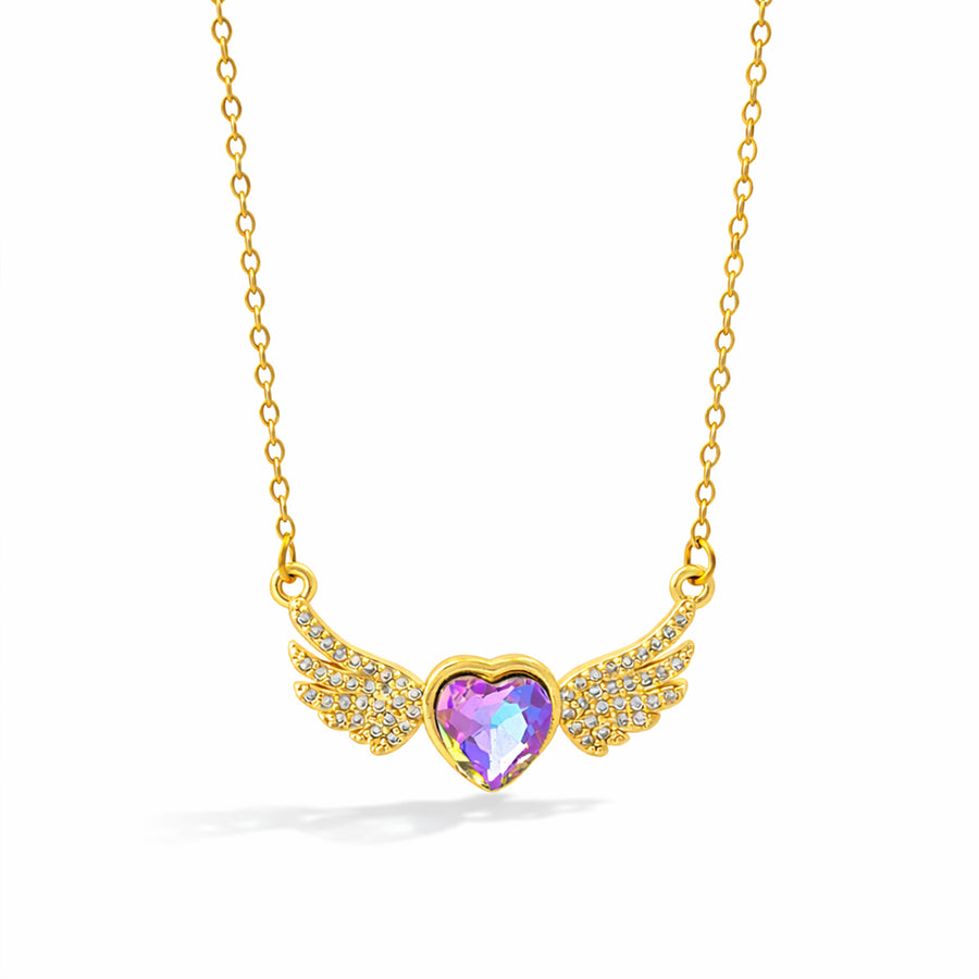 Angel Wings Heart Chain with pendant