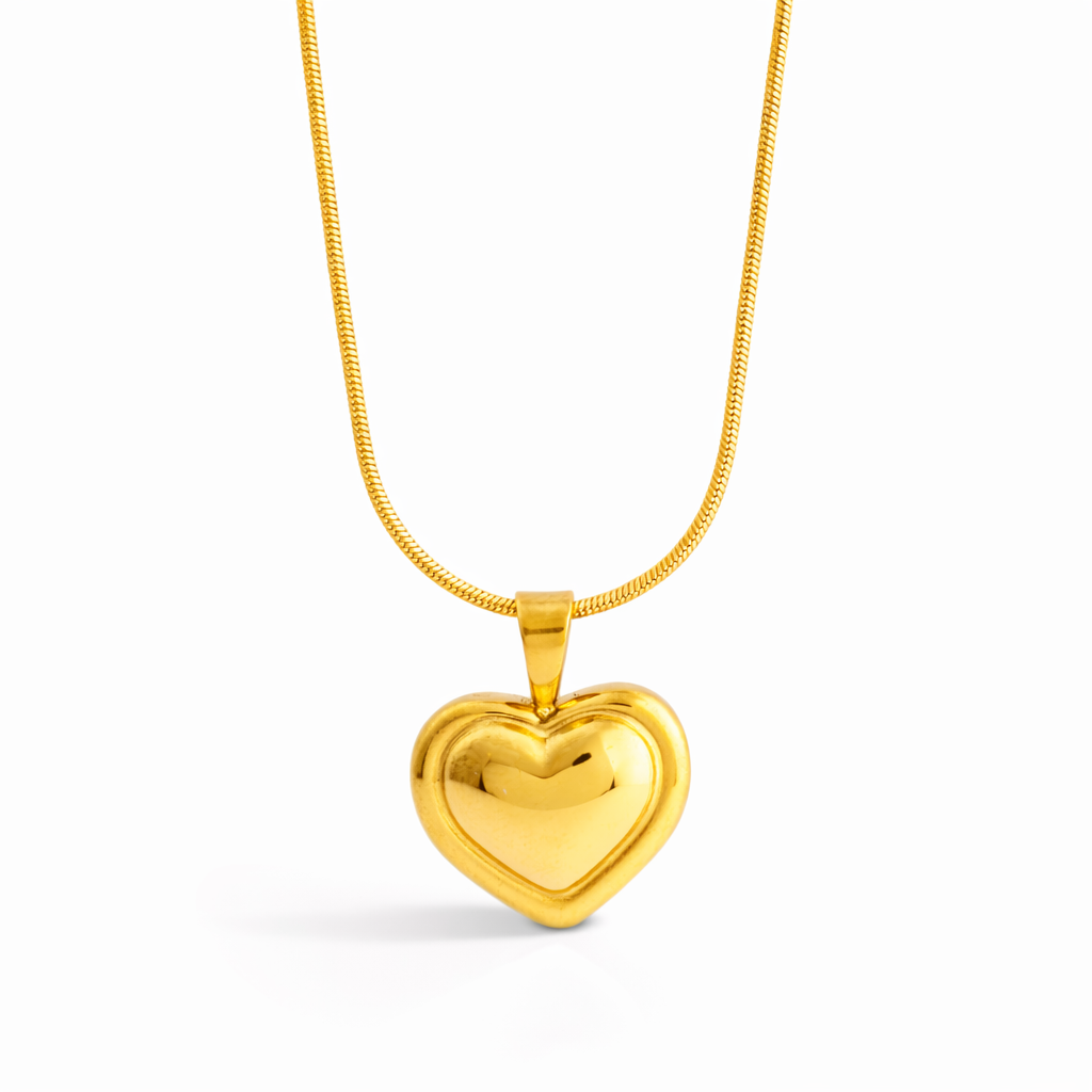 Golden Aura Heart Pendant