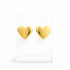Pure Heart Gloss Stud Earrings