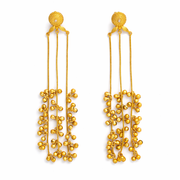 Noor-e-Kashmir Antique Long Ghungroo Earrings