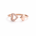 Silver-Tone Elegant Finger Ring