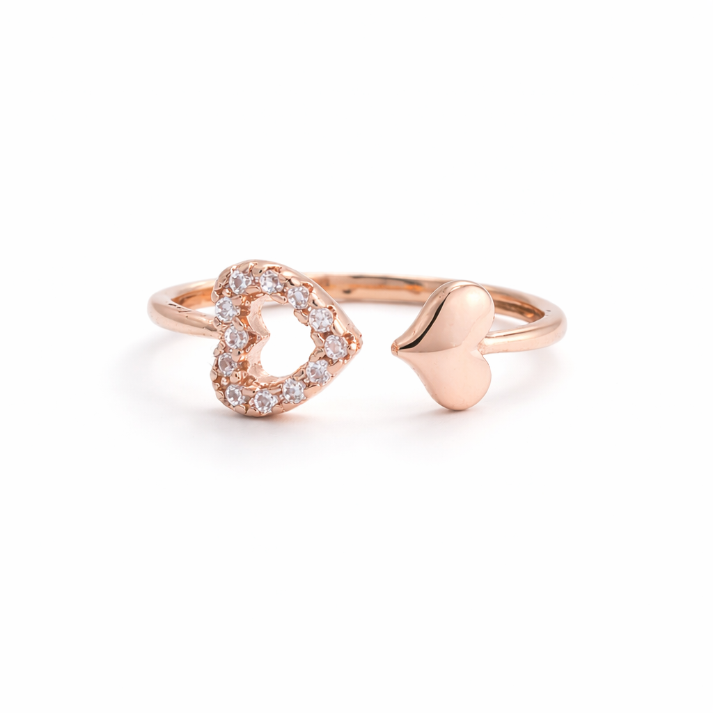 Silver-Tone Elegant Finger Ring