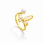 Polished Open-End Gold Ring