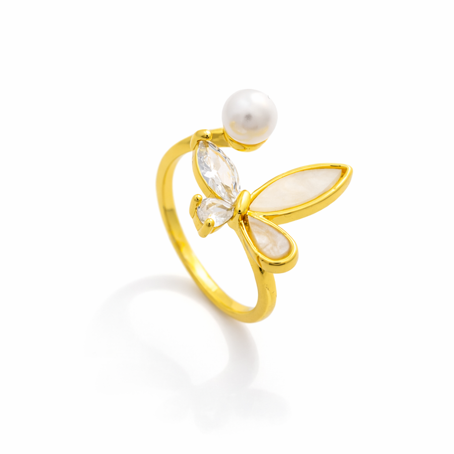 Polished Open-End Gold Ring