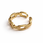 Hammered Gold Finish Ring