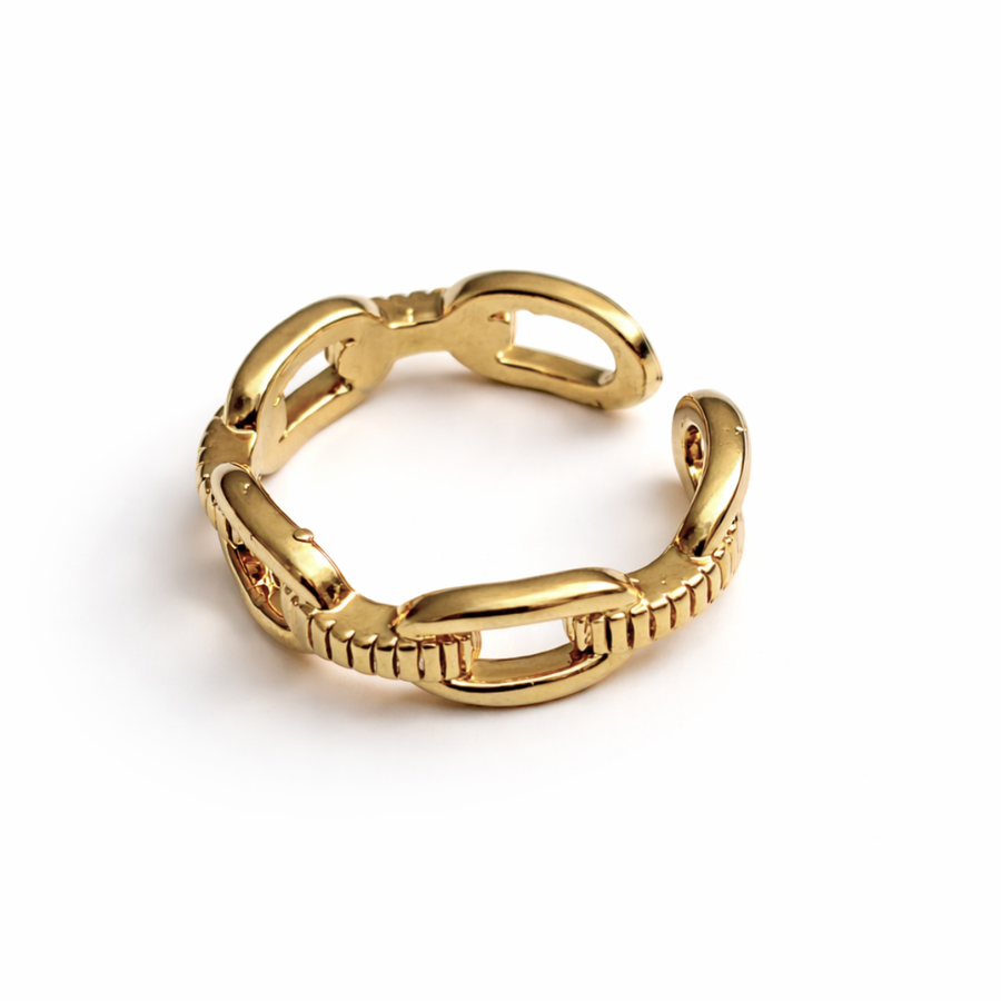 Hammered Gold Finish Ring