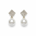 Square Pearl Studs