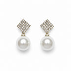 Square Pearl Studs