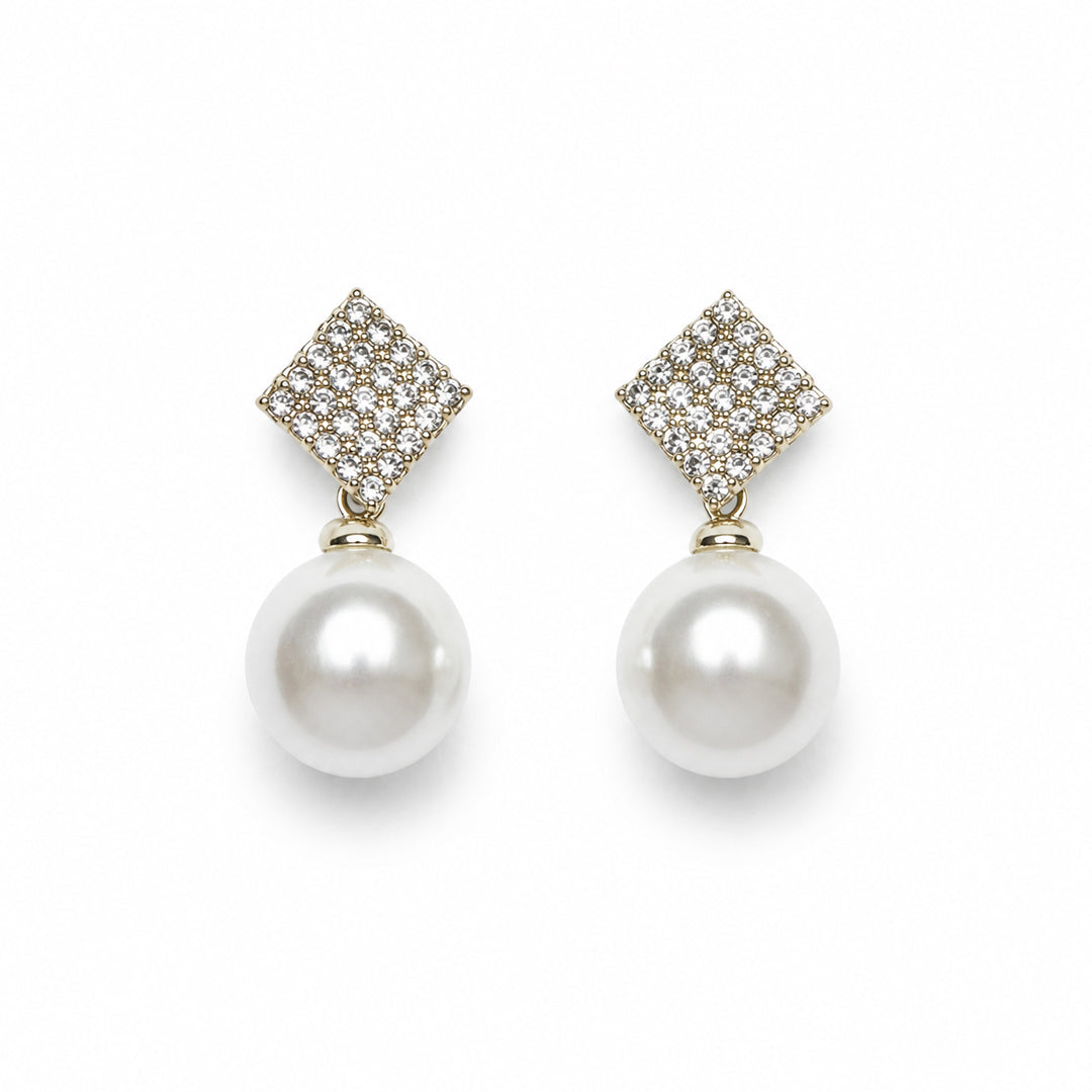 Square Pearl Studs