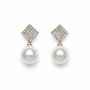 Square Pearl Studs