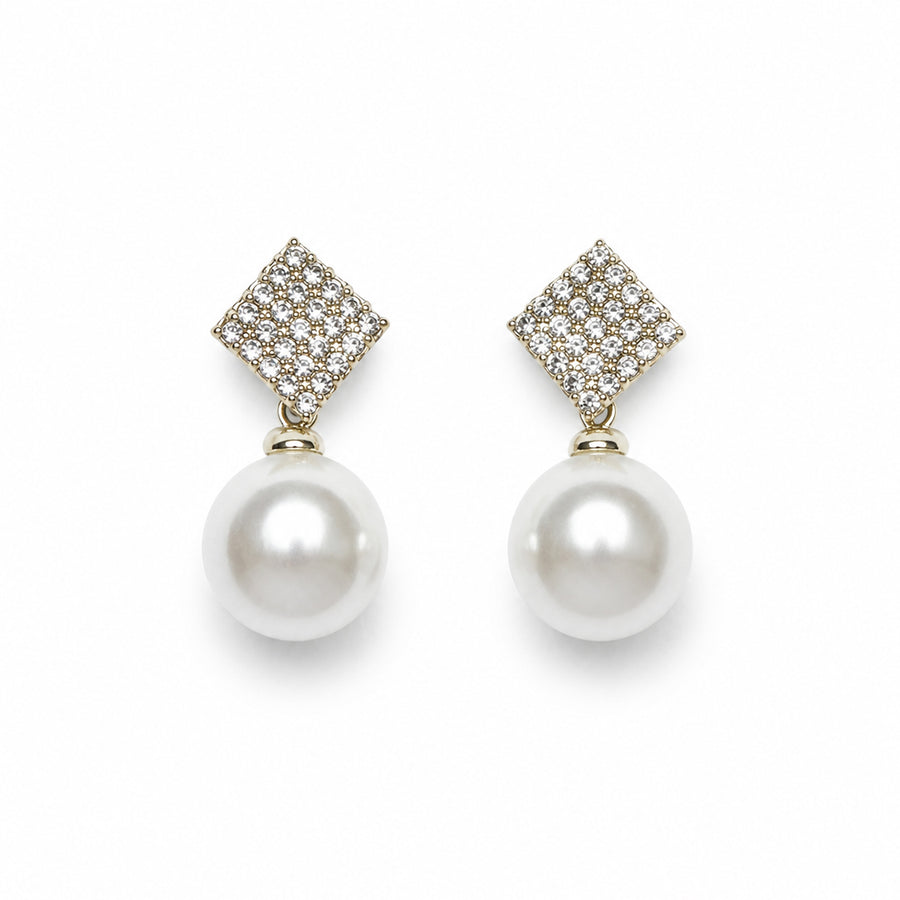 Square Pearl Studs