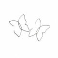 Butterfly Outline Earrings