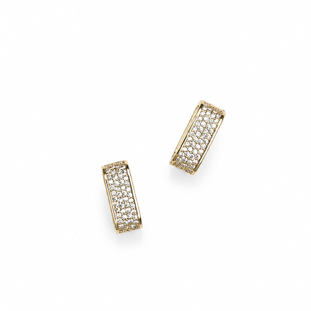 Stone Studded Hoops