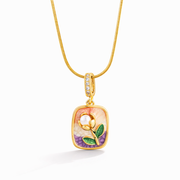 Aurora Glass Heart Pendant