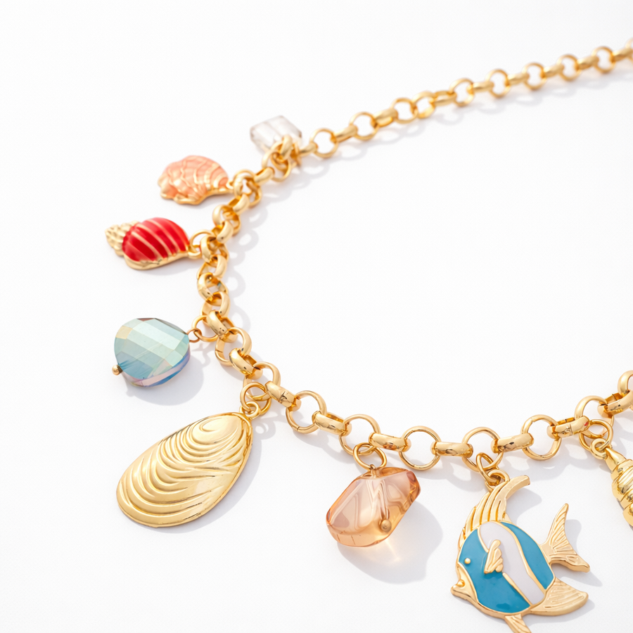 Electroplated Vintage Charm Necklaces