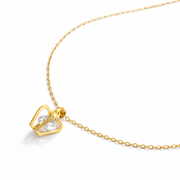 Petite Sculpted Heart Pendant