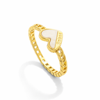 Aurielle Heart Halo Ring