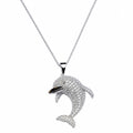 Dolphin Studded Pendant Chain