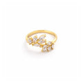 Crystal Vine Adjustable Ring