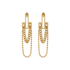 Urban Chain with pendant Bar Drop Earrings