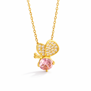 Petite Butterfly Rosé Pendant